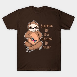 Sleeping By Day Gaming By Night T-Shirt